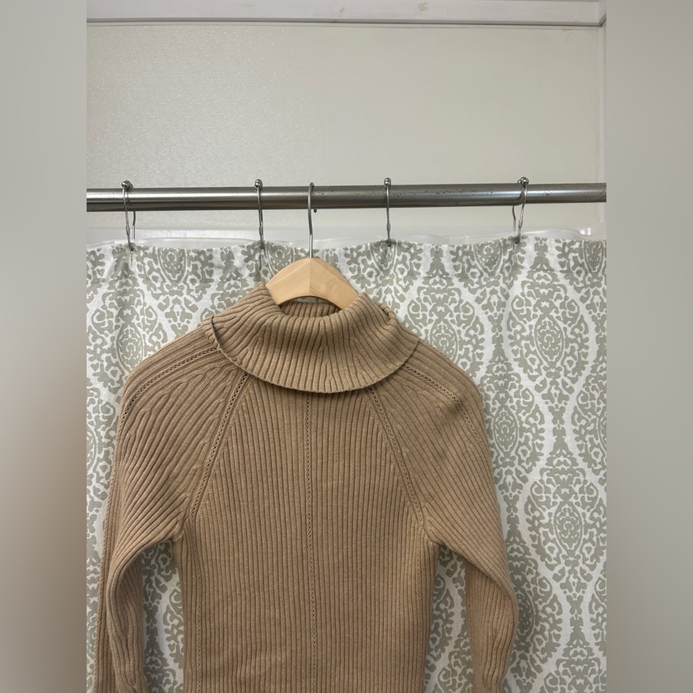 White House Black Market Ribbed Cowl Neck Sweater/Tunic